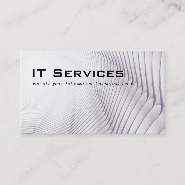 Information Technology Services Business Card (Front)