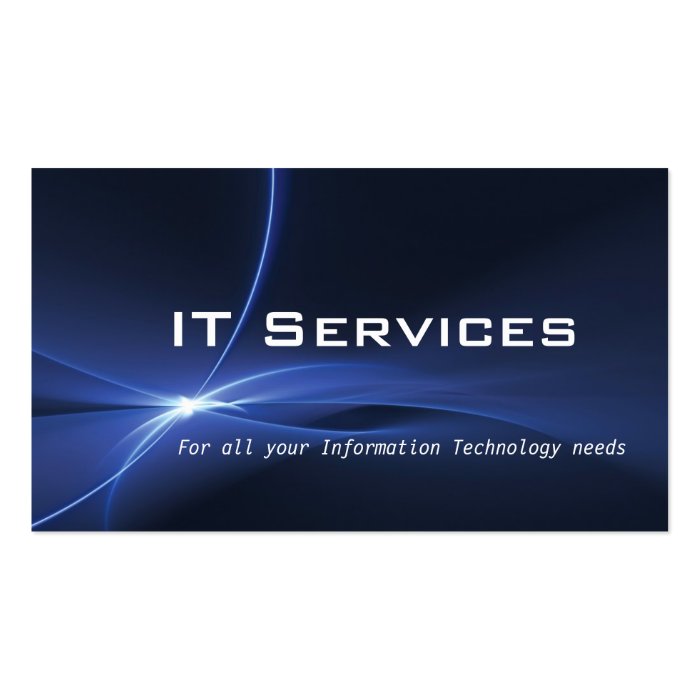 Information Technology Services Business Card