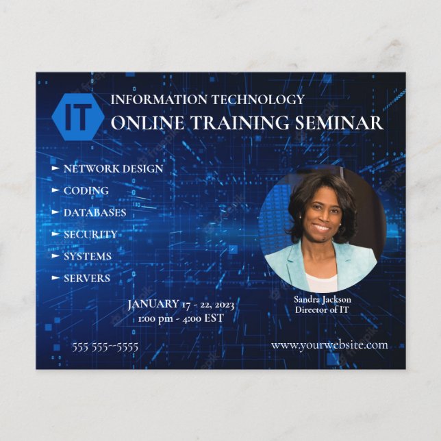 Information Technology Training Flyer (Front)