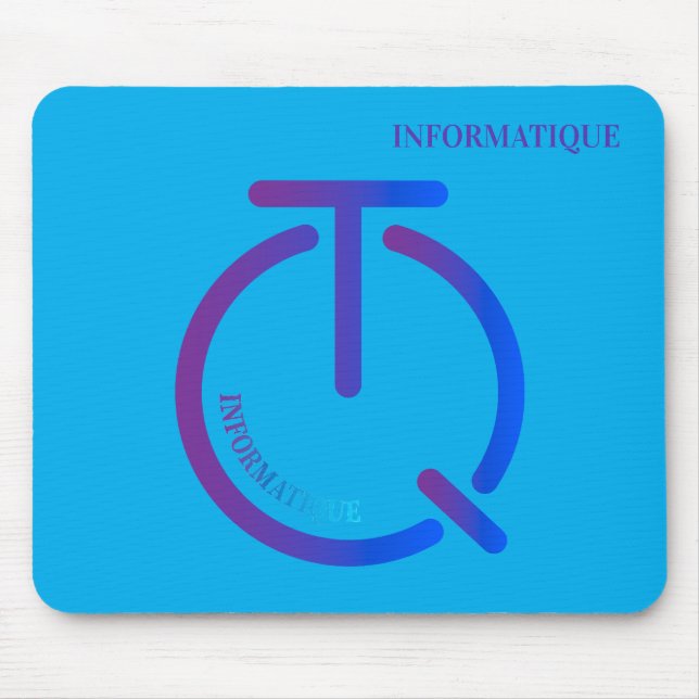 informatique tech logo mouse pad (Front)
