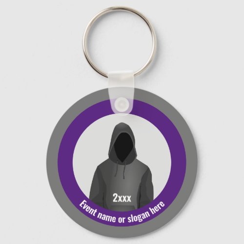 Infosec and Cyber Crime Theme _ Event or Slogan on Keychain