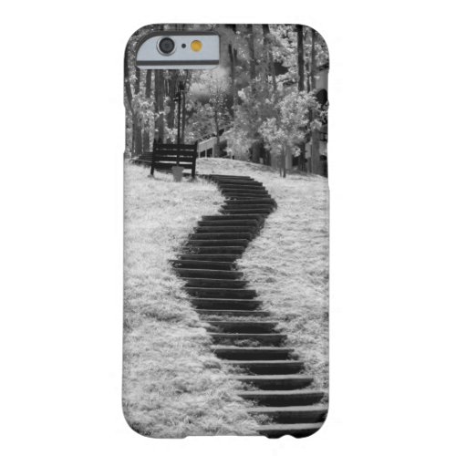 Infra red of trees buildings and trails in Las Barely There iPhone 6 Case