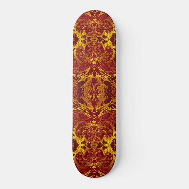 Infrared Amber Arcana North Skateboard Deck (Front)