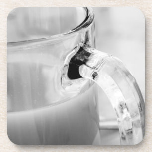 Infrared, Black & White,cup, glass, coffee, Beverage Coaster