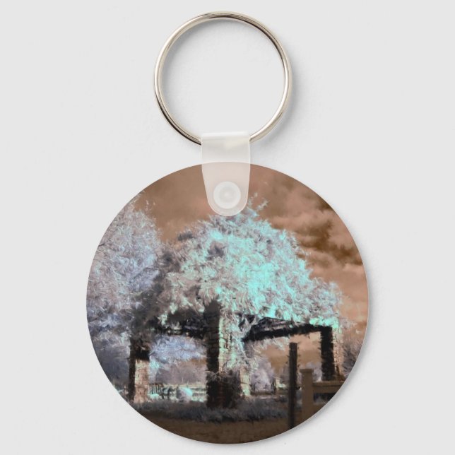 Infrared Gazebo Keychain (Front)