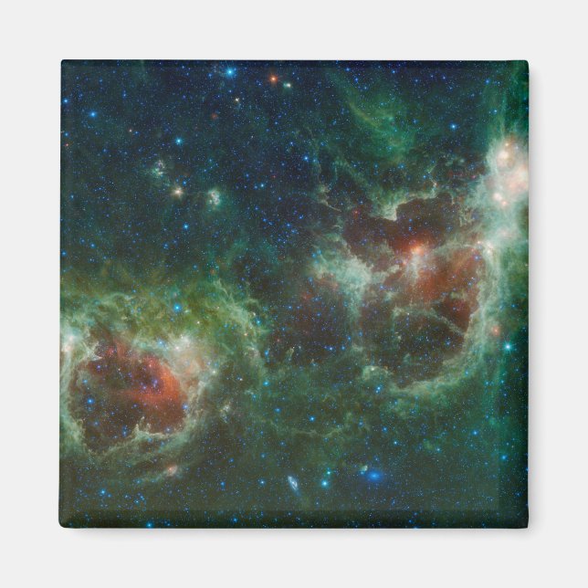 Infrared mosaic of the Heart and Soul nebulae Magnet (Front)