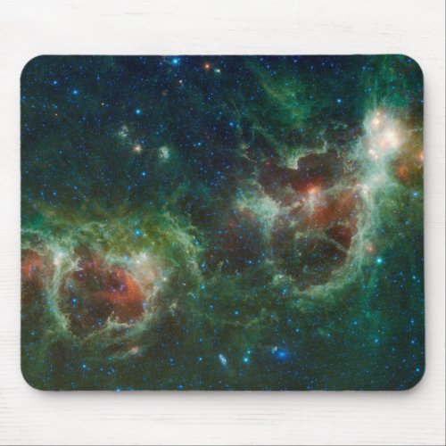 Infrared mosaic of the Heart and Soul nebulae Mouse Pad