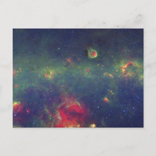 Infrared Portrait of the Inner Milky Way Galaxy Postcard