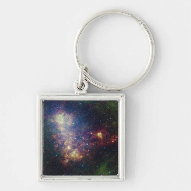 Infrared portrait revealing the stars and dust keychain (Front)
