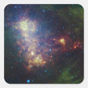 Infrared portrait revealing the stars and dust square sticker