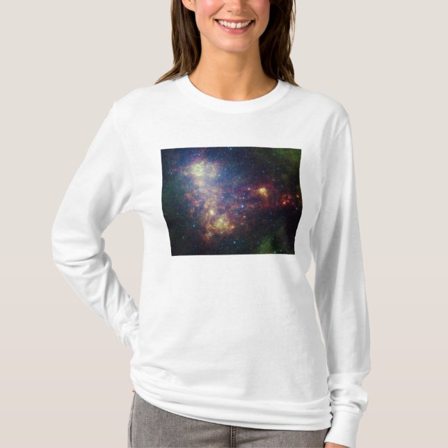 Infrared portrait revealing the stars and dust T-Shirt (Front)