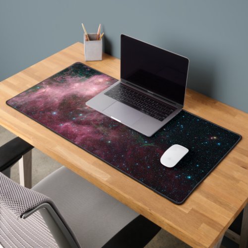 Infrared View Showing The Birth And Death Of Stars Desk Mat
