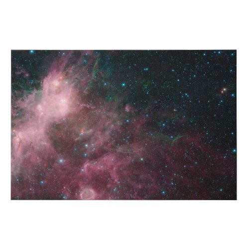 Infrared View Showing The Birth And Death Of Stars Faux Canvas Print