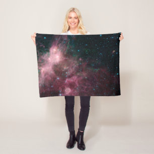 Infrared View Showing The Birth And Death Of Stars Fleece Blanket