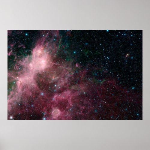Infrared View Showing The Birth And Death Of Stars Poster
