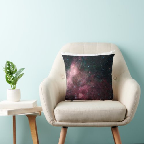 Infrared View Showing The Birth And Death Of Stars Throw Pillow
