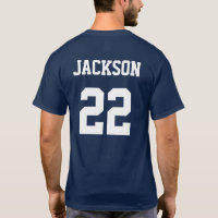 Zazzle Infredible - Fred Jackson Buffalo Bills 22 --Dark T-Shirt, Men's, Size: Adult L, Navy Blue