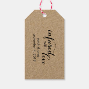 Infused With Love Olive Oil Wedding Favor Tags