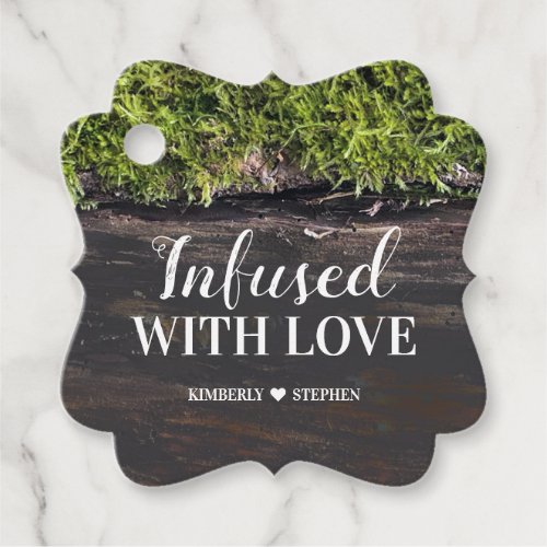 Infused With Love Rustic Forest Wedding Favor Tags