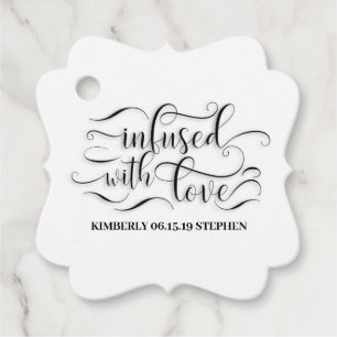 Infused With Love Wedding Favor Tags