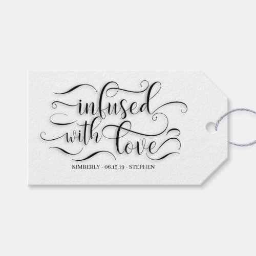Infused With Love Wedding Gift Tags