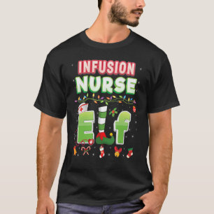Infusion Nurse Elf Christmas Light Sweater Ugly Me