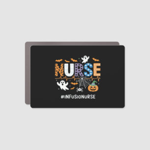 Infusion Nurse Nursing Stethoscope Halloween Essen Car Magnet