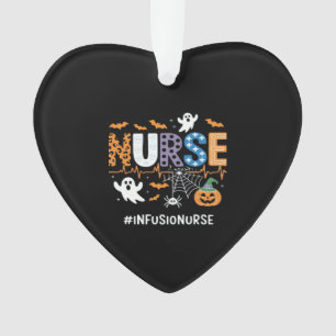 Infusion Nurse Nursing Stethoscope Halloween Essen Ornament