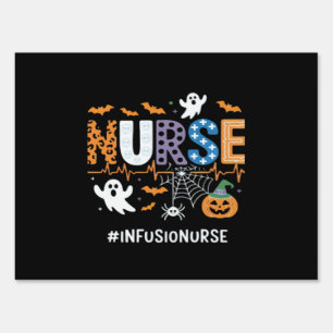 Infusion Nurse Nursing Stethoscope Halloween Essen Sign