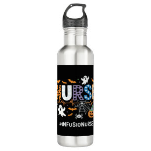 Infusion Nurse Nursing Stethoscope Halloween Essen Stainless Steel Water Bottle
