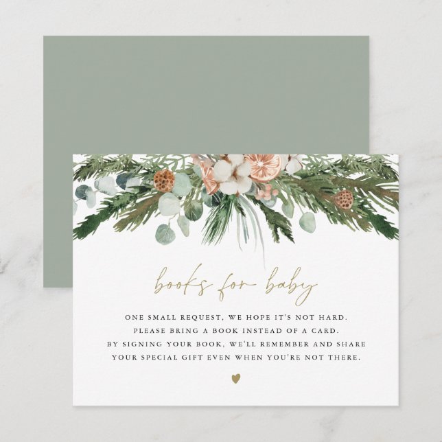 INGE Cozy Scandinavian Winter Books for Baby Card (Front/Back)