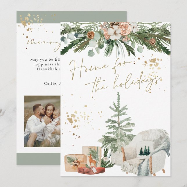 INGE Warm & Cozy Scandinavian Christmas Card (Front/Back)