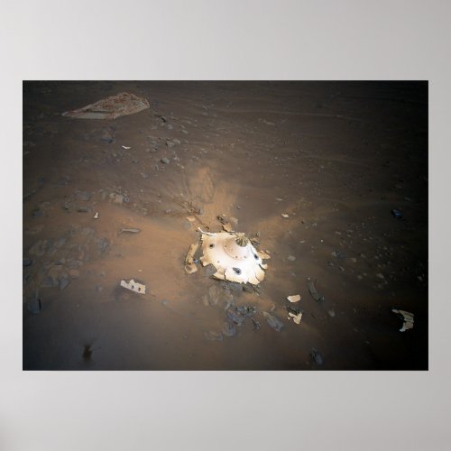 Ingenuity Mars Helicopter Perseverance Backshell  Poster