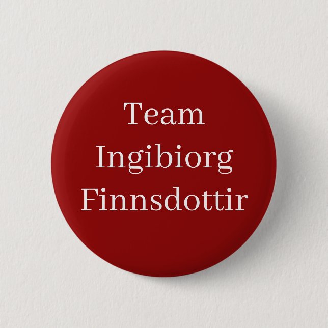 Ingibiorg Finnsdottir, Queen of Scotland Button (Front)