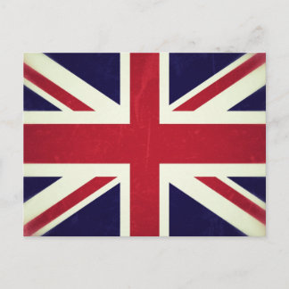 Inglaterra Bandeira Grunged Postcard