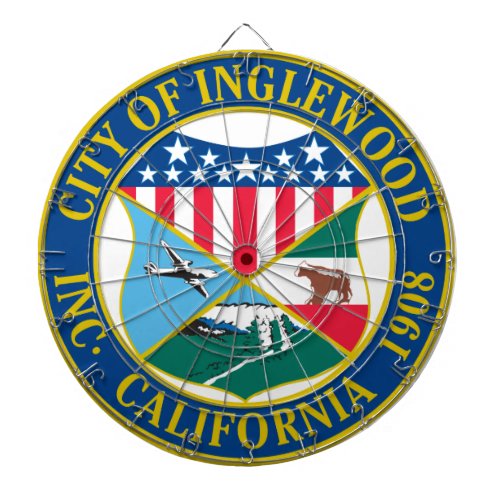 Inglewood California City Seal Dart Board