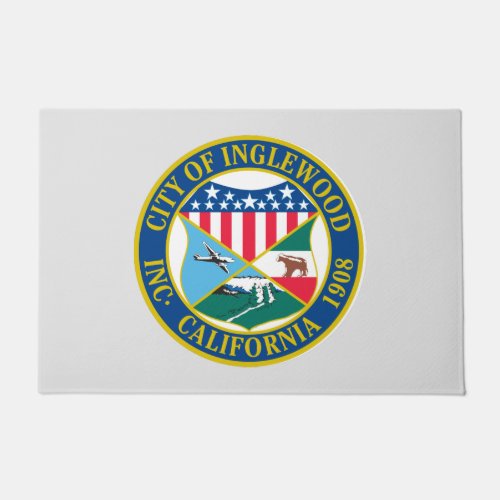 Inglewood California City Seal Doormat