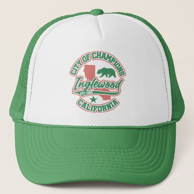 Inglewood,California Trucker Hat (Front)