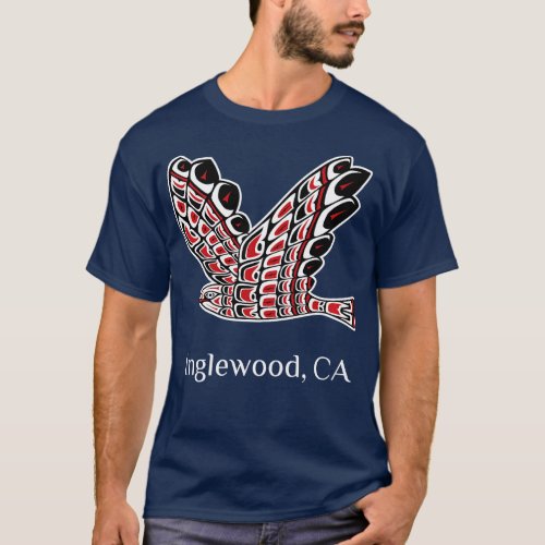 Inglewood Redailed Hawk Native American Bird of Pr T_Shirt