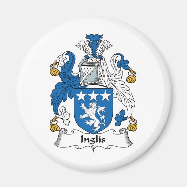 Inglis Family Crest Magnet (Front)