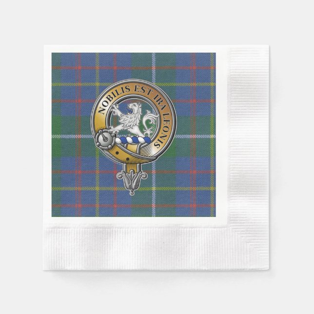 Inglis Tartan & Badge Napkins (Front)