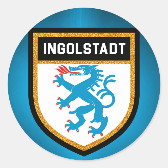 Ingolstadt Flag Classic Round Sticker (Front)