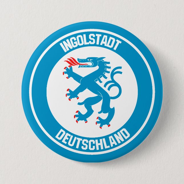 Ingolstadt Round Emblem Button (Front)
