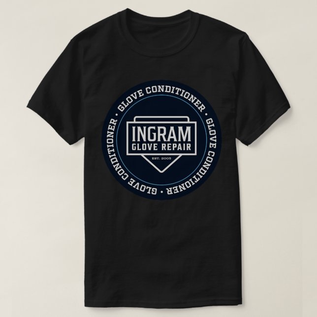Ingram Glove Repair Conditioner Label TShirt (Design Front)