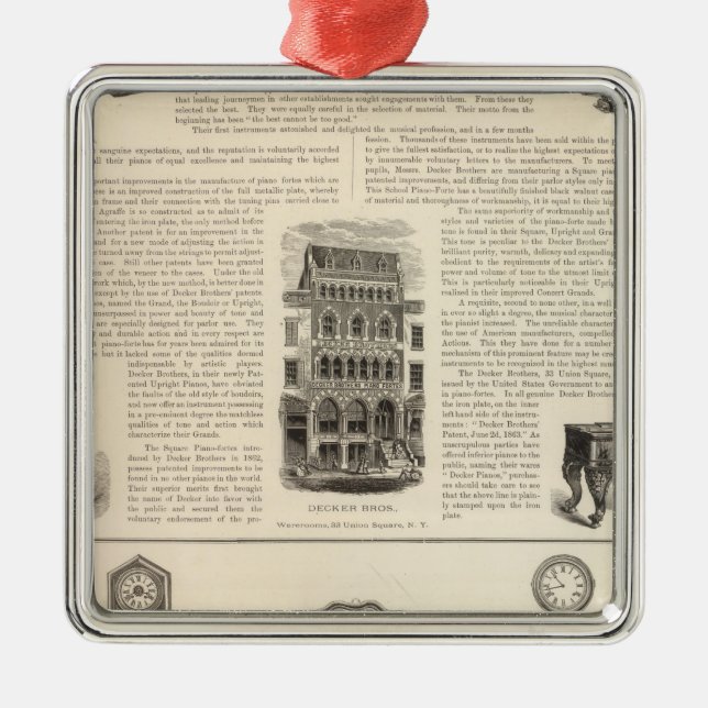 Ingrapham and Gamewell Company Metal Ornament (Front)