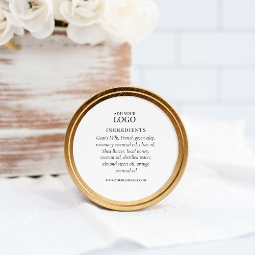 Ingredient Product Label Elegant