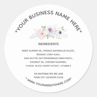 Ingredients Label White Charcoal