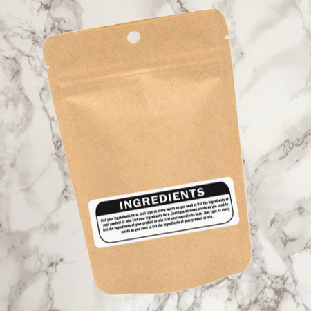 Ingredients List For Products Label