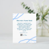 Ingredients name add business name website QR code (Standing Front)