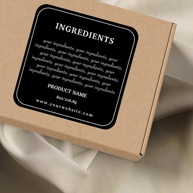 Ingredients Product Label (Creator Uploaded)